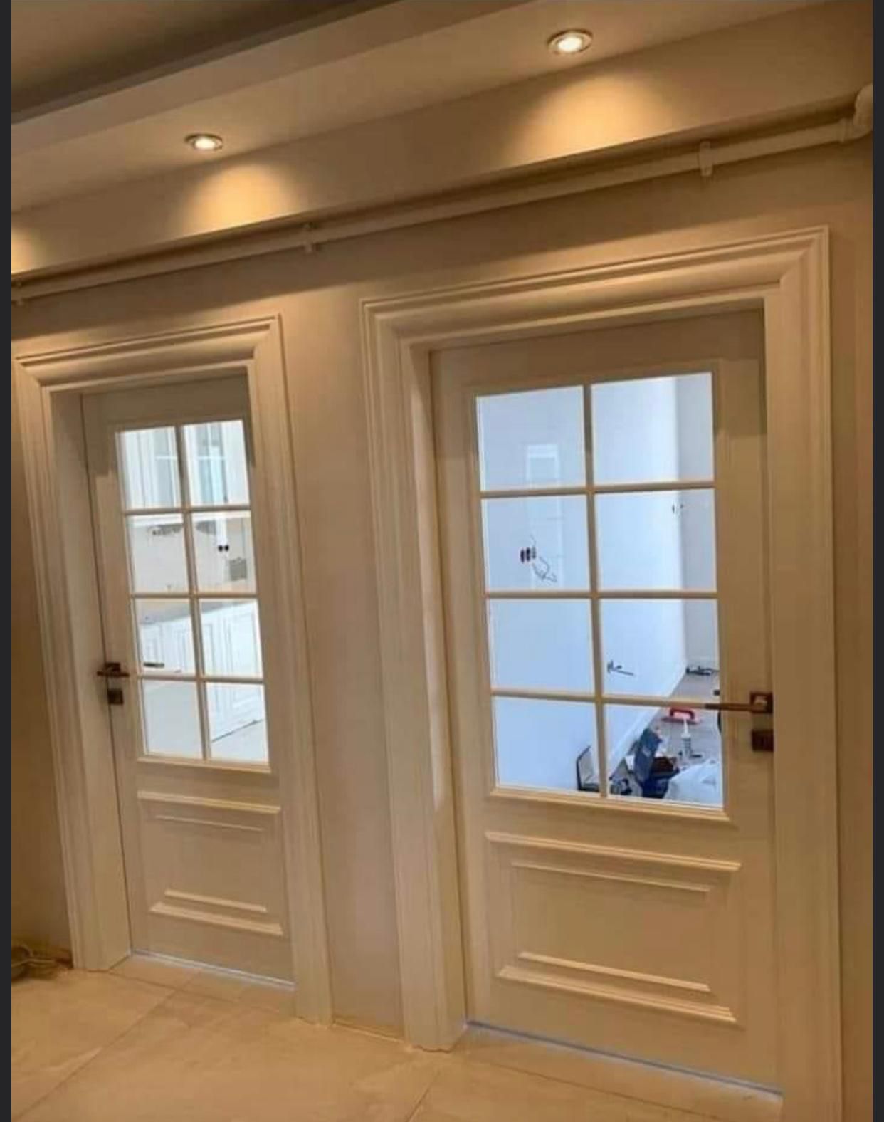 Çift Kanat Camlı Kapı